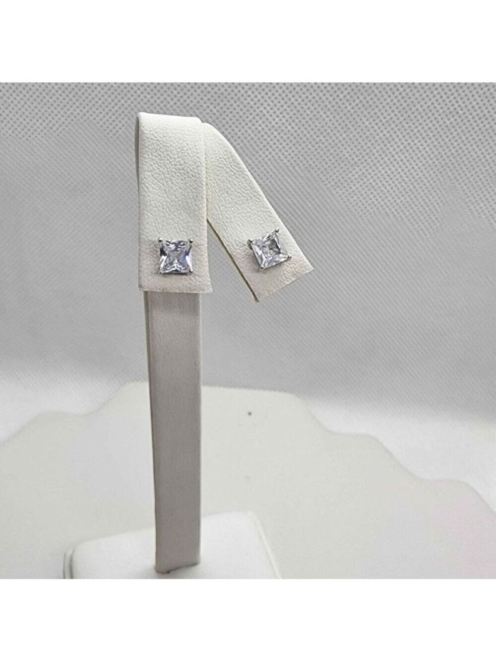 NEW Sterling SIlver 925 White GemStone Studs - Earrings